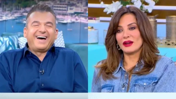 «Είναι από τις λίγες φορές που συναντιόμαστε ντυμένοι» - «Έχω τη χαρά να...»: Το αμήχανο σχόλιο του Γιώργου Λιάγκα και η απάντηση της Δήμητρας Ματσούκα