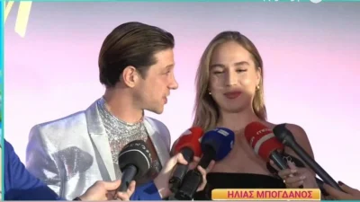 «Είναι ο άνθρωπος που θα περάσω μαζί της τη ζωή μου» - Η αμηχανία της Εξαρχοπούλου σε ερωτήσεις που δέχτηκε ο Μπόγδανος περί γάμου