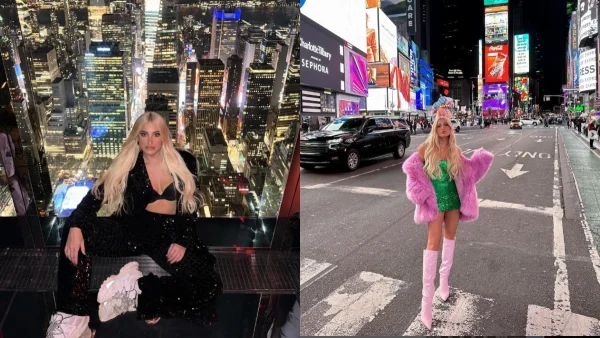 Με ροζ γούνα υπερπαραγωγή - Βίντεο από την ονειρική βόλτα της Ιωάννας Τούνη με ελικόπτερο πάνω από τη Νέα Υόρκη