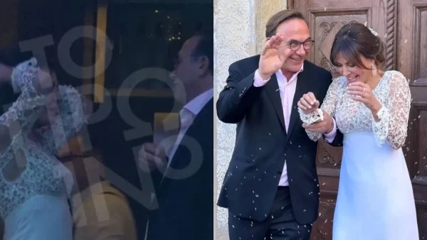 Ο τρυφερός χορός της Δήμητρας Ματσούκα και του Πέτρου Κόκκαλη στην δεξίωση μετά το γάμο τους (Βίντεο)