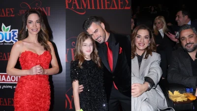 Πρεμιέρα Τσιμιτσέλη & Γερονικολού: Στα κόκκινα με τριαντάφυλλα η Κατερίνα - Τα κλάματα της Λασκαράκη δίπλα στην κόρη της, Εύα, και τον Σουλτάτο