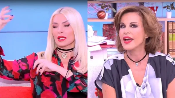 «Συγγνώμη επειδή κάνουμε συνέντευξη, μπορεί ο Ανδρέας να βγει εκτός; Είναι αγένεια...» - Σε αμηχανία η Παλαιολόγου με την ενόχληση της Καινούργιου για τους συνεργάτες της