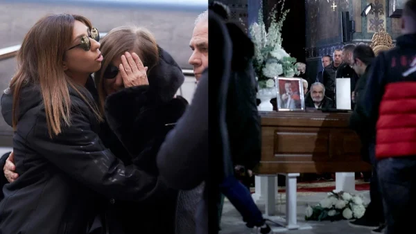 Βασίλης Καρράς: H σύζυγος του πλάνταξε στο κλάμα στην αγκαλιά της κόρης τους - Φωτογραφίες από το λαϊκό προσκύνημα