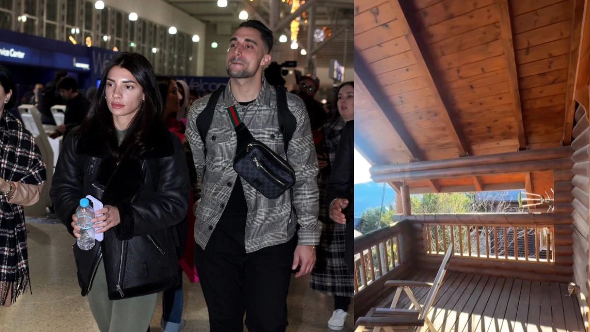 Σε δωμάτιο σοφίτα με θέα το χιόνι - Το χουχουλιάρικο ξύλινο & πολυτελές σαλέ που έμειναν Κατσούλης & Ρουμελιώτη στα Τρίκαλα Κορινθίας