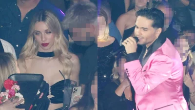 Η χειρονομία της Γαρυφαλλιάς Καληφώνη στο μαγαζί που εμφανίζεται ο Μάστορας - Την ώρα που δεν την έβλεπε ο τραγουδιστής (Βίντεο)