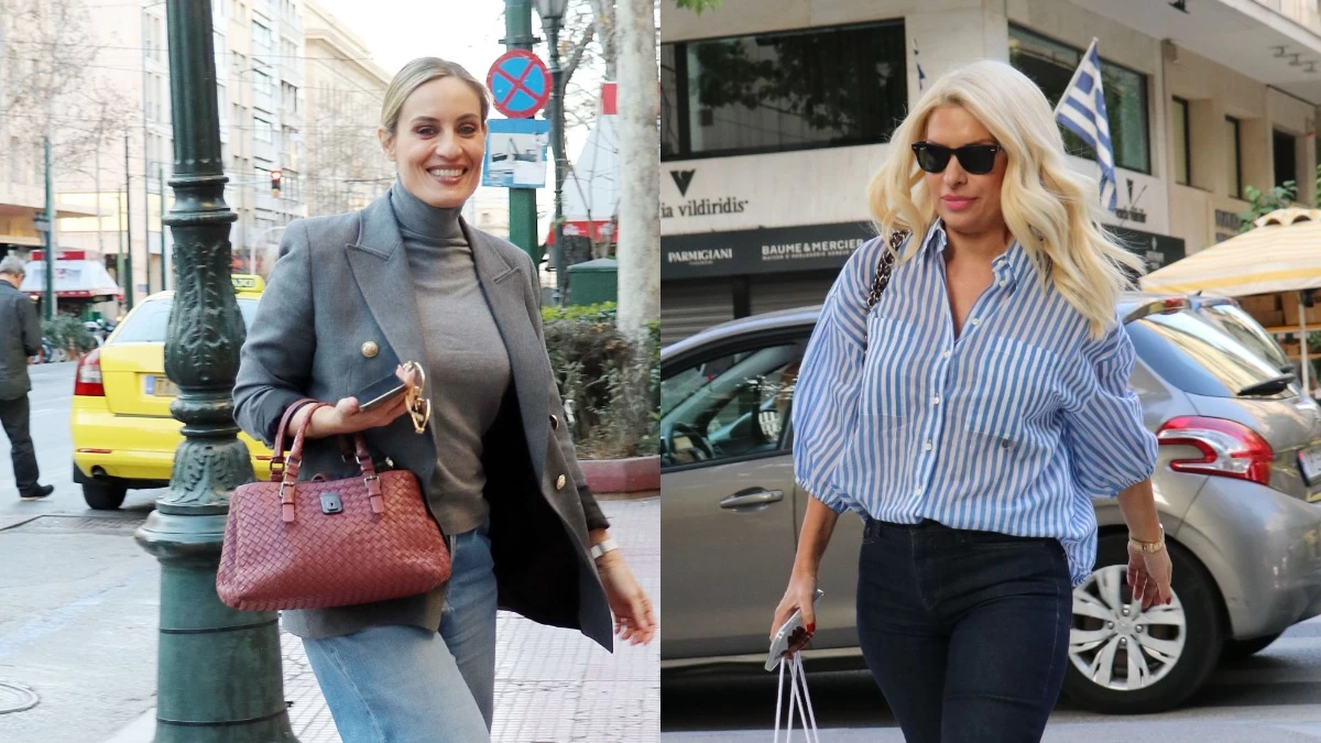 Άβαφες, με αθλητικές φόρμες & ατημέλητα μαλλιά: Η τυχαία συνάντηση Μενεγάκη & Μελέτη έξω από τα στούντιο του Mega - Η αντίδρασή τους