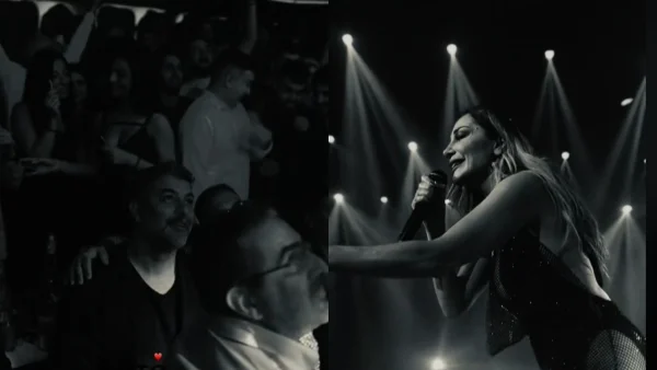 «Μη φύγεις» - Χαμός στον Βοτανικό με την αντίδραση του Βασίλη Μπισμπίκη στην αφιέρωση της Δέσποινας Βανδή