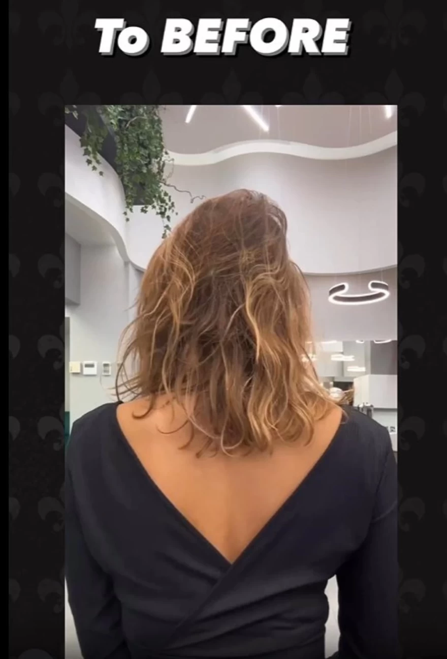 Ναυσικά Παναγιωτακοπούλου μαλλιά πριν