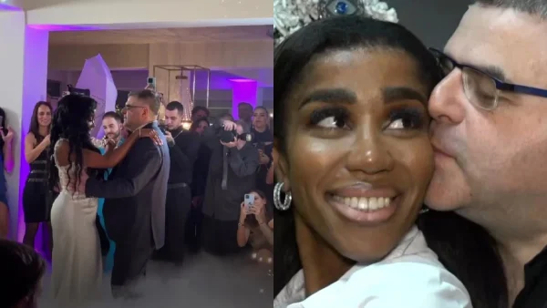 Ούρλιαζαν και χειροκροτούσαν οι καλεσμένοι - Ο πρώτος χορός της Ελίζαμπεθ Ελέτσι και του Νεκτάριου Λεμονίδη στην δεξίωση του γάμου τους