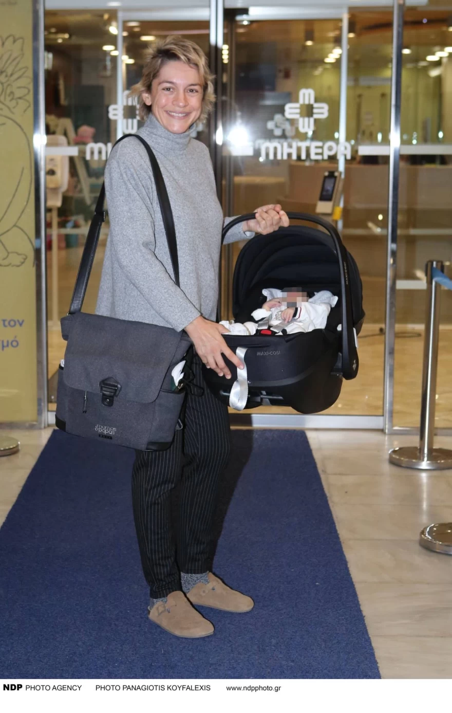 Γιούλικα Σκαφιδά - Μωρό - Γέννησε - Εξιτήριο 