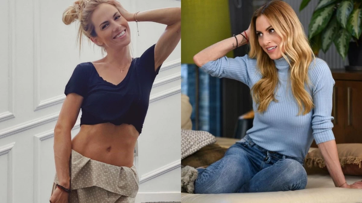 Με εφέ τούβλου, εντοιχισμένες βιβλιοθήκες, τεράστια κουζίνα σε πάγκο & πολύχρωμα διακοσμητικά - Το ζεστό σπίτι της Ντορέττας Παπαδημητρίου