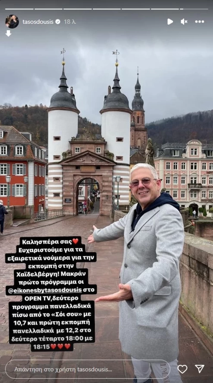 Τάσος Δούσης νούμερα τηλεθέασης εικόνες