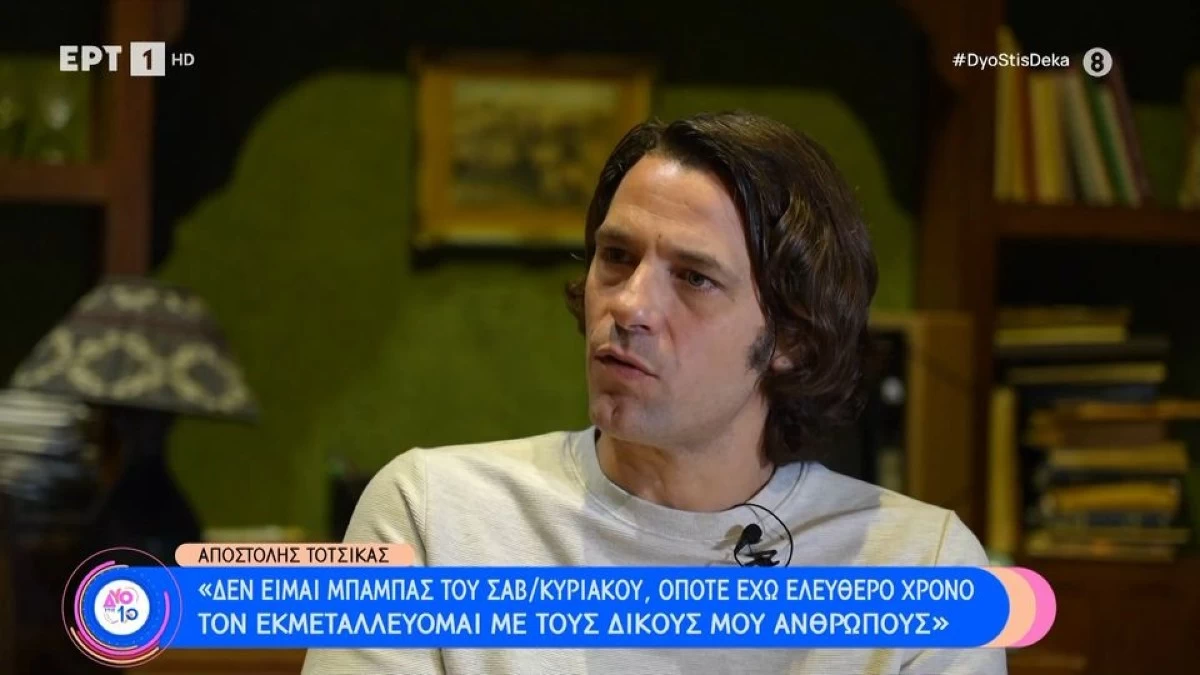 Αποστόλης Τότσικας: «H λέξη “όμορφος” τείνει να γίνει bullying...»