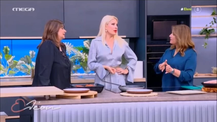 Ελένη Μενεγάκη διακοπές Άνδρος