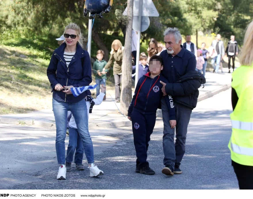 Η Φαίη Σκορδά με τον μπαμπά της