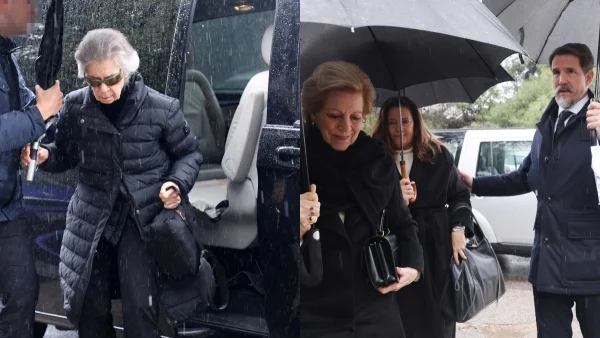 Μνημόσυνο τέως βασιλιά Κωνσταντίνου: Μαυροφορεμένα τα παιδιά, οι αδερφές και η σύζυγός του - Με ομπρέλες σε δείπνο στην Κηφισιά μετά την τελετή