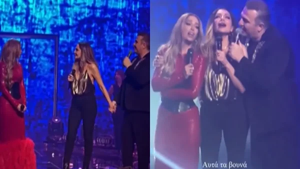 Βασίλης Καρράς: Αγκαλιασμένοι Βανδή, Ρέμος & Φουρέιρα τραγούδησαν στη σκηνή προς τιμήν του - «Θα τον αγαπάμε για πάντα»