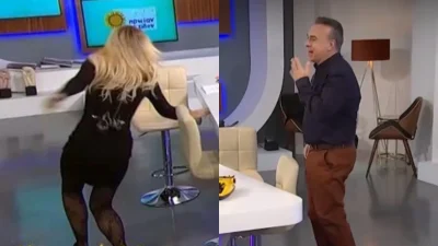 Τζένη Μελιτά: Επική στιγμή γέλιου με την παραλίγο τούμπα της - Ξεκαρδίστηκε ο Φώτης Σεργουλόπουλος στο ''Πρωίαν σε είδον''