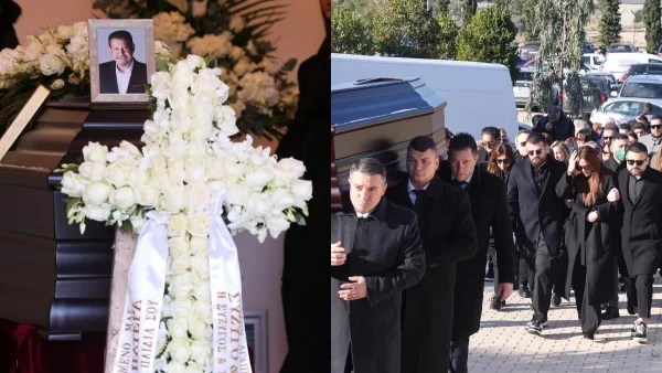 Κηδεία Χάρη Κωστόπουλου: Ρίγη συγκίνησης με το στεφάνι που έστειλε η Άντζελα Δημητρίου