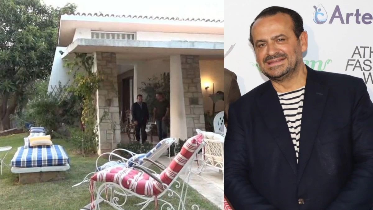 Βασίλης Ζούλιας: Με πέτρινο τζάκι, δυο σαλόνια και τεράστιο κήπο με πισίνα - Βίντεο από το εξοχικό του στην Σαρωνίδα