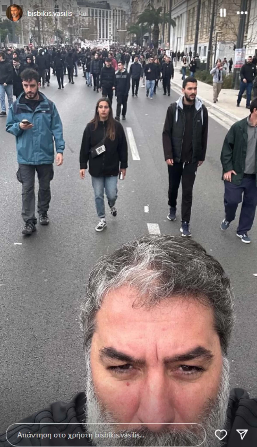 Βασίλης Μπισμπίκης - Τέμπη - Πορεία