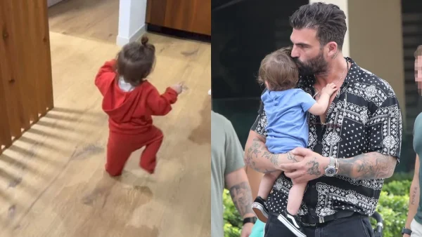 Δημήτρης Αλεξάνδρου: Ξετρελαμένος με τον μικρό Πάρη - Η αντίδρασή του βλέποντάς τον να περπατάει πρώτη φορά (Βίντεο)