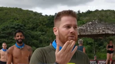 Survivor 27/2: Εκτός παραλίας ο Τζέιμς Καφετζής - Ανησυχία στους μπλε για την υγεία του