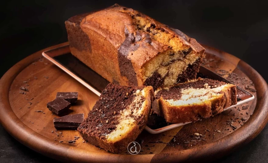 Κέικ Μαρμπρέ - Αργυρώ - Βανίλια - Σοκολάτα