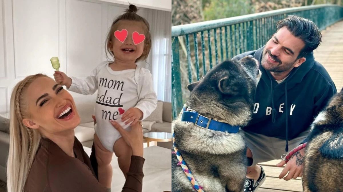 Ιωάννα Τούνη & Δημήτρης Αλεξάνδρου: Οικογενειακές στιγμές στην εξοχή - Τα τρυφερά τετ - α - τετ του ζευγαριού όσο ο Πάρης έπαιζε στα χιόνια