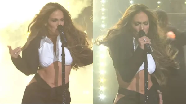Αμηχανία στη σκηνή για την Τζένιφερ Λόπεζ - Καρέ καρέ η στιγμή που της πέφτει η τρέσα από τα μαλλιά ενώ τραγουδάει (Βίντεο)