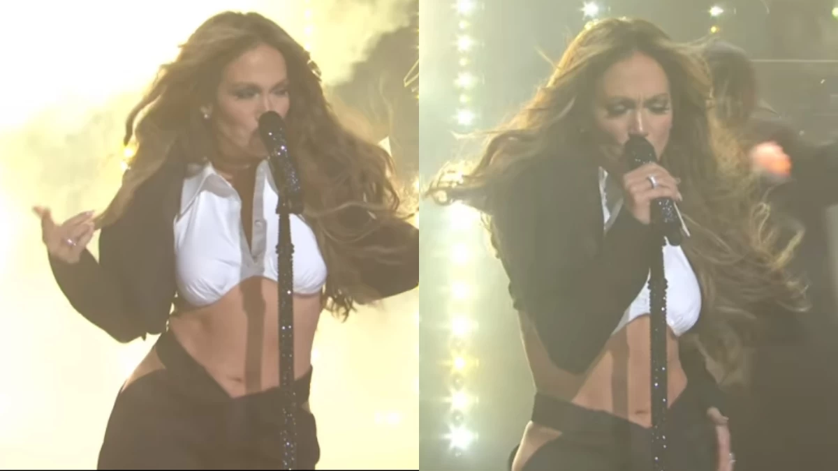 Αμηχανία στη σκηνή για την Τζένιφερ Λόπεζ - Καρέ καρέ η στιγμή που της πέφτει η τρέσα από τα μαλλιά ενώ τραγουδάει (Βίντεο)