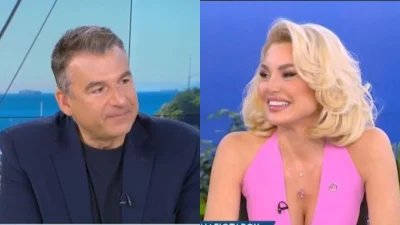 Γιώργος Λιάγκας - Η αμήχανη ερώτηση στην Αλεξάνδρα Παναγιώταρου: «Τα ταξίδια τα κάνεις με δικά σου λεφτά ή είναι χορηγικά;»