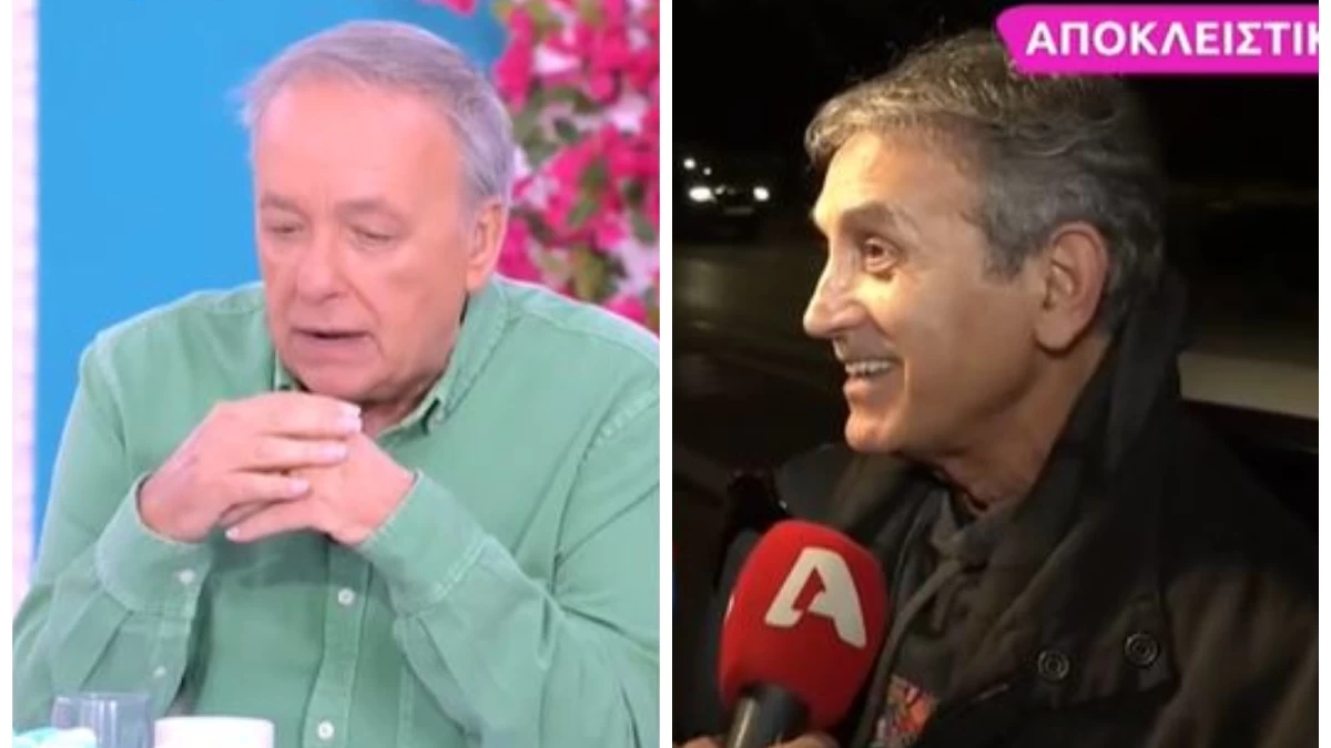 Γιώργος Νταλάρας: Αρνήθηκε ευγενικά να μιλήσει στις κάμερες - Το αιχμηρό σχόλιο του Ανδρέα Μικρούτσικου για τα "πεσίματα"