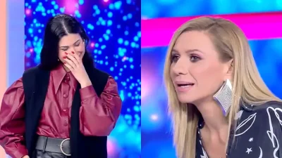 My Style Rocks 1/3: «Το πουκάμισο δεν μου αρέσει καθόλου», «Είναι του κύριου Κουδουνάρη» - "Πάγωσε" η Καραβάτου μετά το κράξιμο που έπεσε για το ρούχο του σχεδιαστή