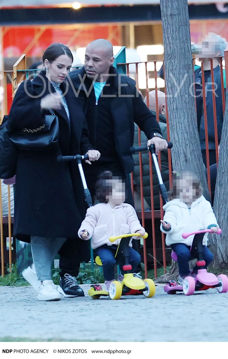 Μιχάλης Ζαμπίδης Μαρία Ντάσιου κόρες πάρκο