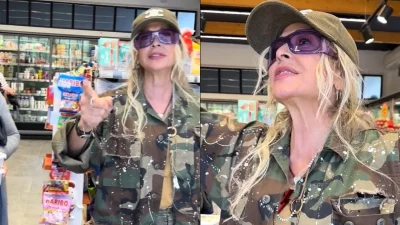 Άννα Βίσση: Ακομπλεξάριστη με φαγητό στο χέρι ξεκίνησε να τραγουδά - Αποθεώθηκε σε σούπερ μάρκετ στη Σκύρο (Βίντεο)