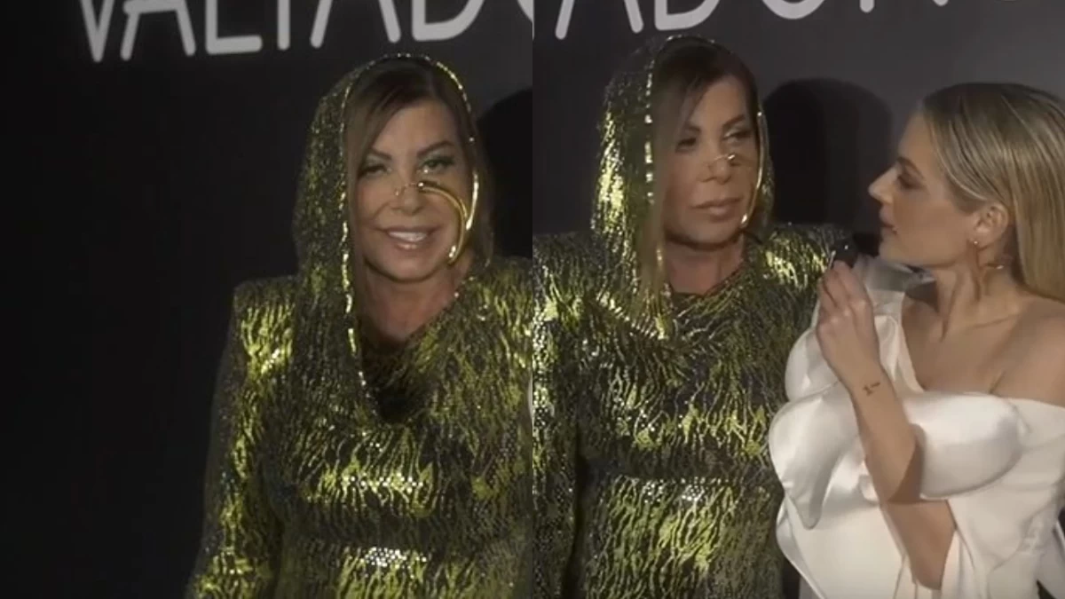 Άντζελα Δημητρίου: Η πρώτη δημόσια εμφάνιση μετά τον θάνατο της μητέρας της - Με πράσινο αστραφτερό φόρεμα και χρυσό σκουλαρίκι στη μύτη