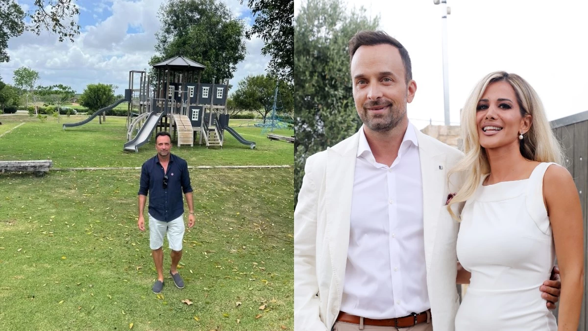 Γιώργος Λιάνος: Το τρυφερό βίντεο με την Κωνσταντίνα Καραλέξη και την κόρη τους στις κούνιες του Άγιου Δομίνικου