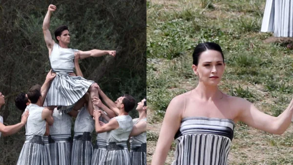 Μαίρη Μηνά: Η νέα Πρωθιέρεια στην τελετή αφής της ολυμπιακής φλόγας - Εντυπωσιακή η εμφάνισή της