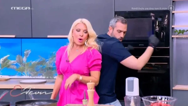 Ελένη Μενεγάκη: Σε μεγάλα κέφια στην εκπομπή της – Ο χορός με τον Γιώργο Τσούλη και τα «μπράβο» στον Παναθηναϊκό!