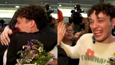 Eurovision 2024: Χαμός στο αεροδρόμιο της Ελβετίας - Ούρλιαζαν και χειροκροτούσαν το Nemo μόλις προσγειώθηκε