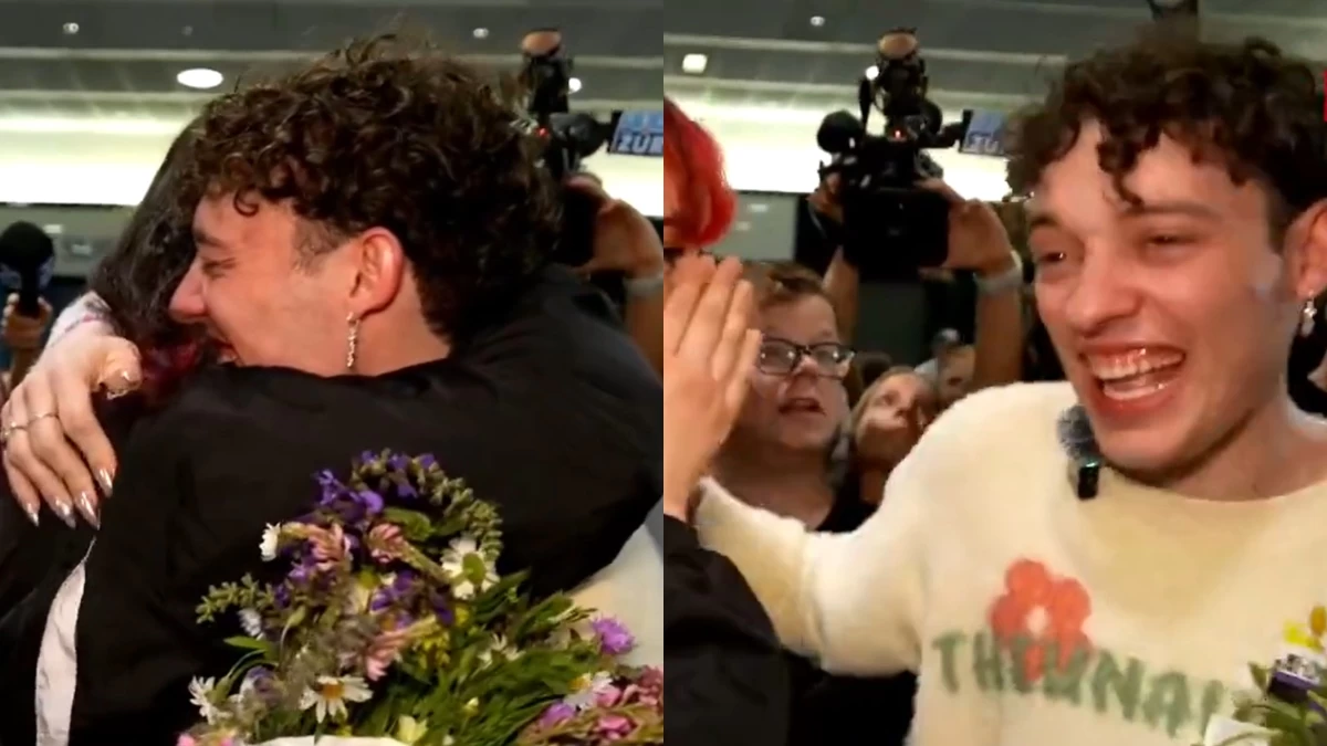 Eurovision 2024: Χαμός στο αεροδρόμιο της Ελβετίας - Ούρλιαζαν και χειροκροτούσαν το Nemo μόλις προσγειώθηκε