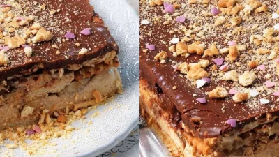 Συνταγή για μπισκοτογλυκό ψυγείου ''κόλαση'' - Το φτιάχνεις στο τέταρτο με ή χωρίς μίξερ