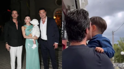 Νίκος Οικονομόπουλος: Οι αγκαλιές και τα φιλιά στη μέση του δρόμου με το βαφτιστήρι του - Η λαμπάδα και τα δώρα που πήρε στον μικρό Φώτη για το Πάσχα