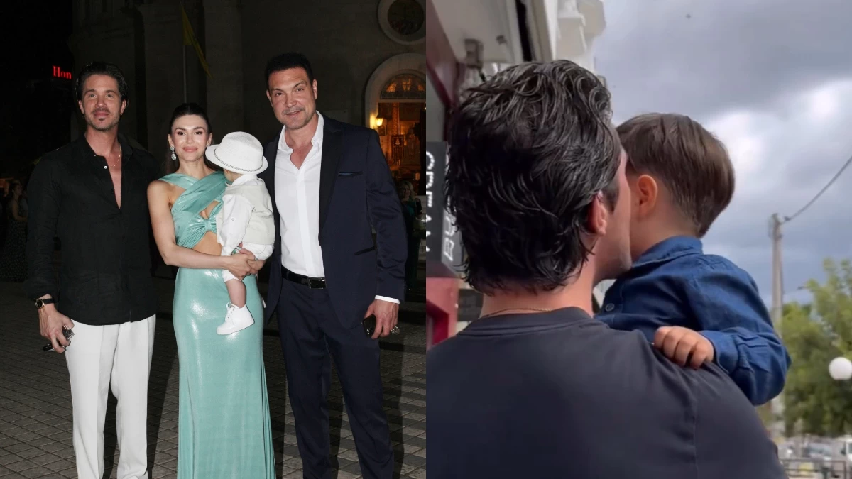 Νίκος Οικονομόπουλος: Οι αγκαλιές και τα φιλιά στη μέση του δρόμου με το βαφτιστήρι του - Η λαμπάδα και τα δώρα που πήρε στον μικρό Φώτη για το Πάσχα