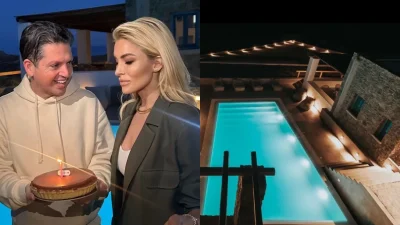 Γιάννης Πουλόπουλος: Η πέτρινη σουίτα τεραστίων διαστάσεων με την πισίνα στη Μύκονο που φιλοξένησε την Κατερίνα Καινούργιου