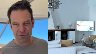 Στέφανος Κασσελάκης: Πέτρινο απέξω και ολόλευκο μέσα - Το εξοχικό του στις Σπέτσες με το τεράστιο τζάκι