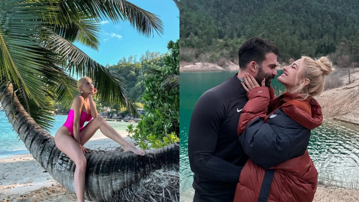 Ιωάννα Τούνη: Την σήκωνε στην πλάτη του κι εκείνη τον κρατούσε αγκαλιά - Η αδημοσίευτη φωτογραφία με τον Δημήτρη Αλεξάνδρου από τις Σεϋχέλλες