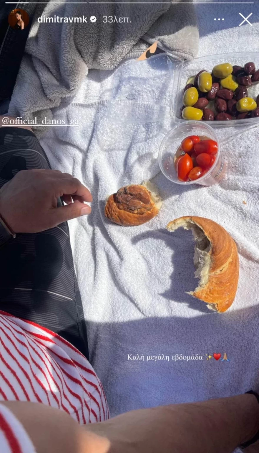 Δήμητρα Βαμβακούση πικ νικ με Ντάνο