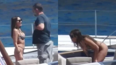 Δέσποινα Βανδή: Στη Μύκονο σε πολυτελής σκάφος και τον Βασίλη Μπισμπίκη - Με μικροσκοπικό μπραζίλ μπικίνι η τραγουδίστρια